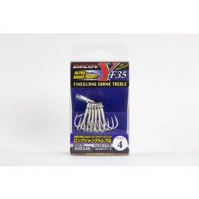   Decoy Y-F35 Long Shank #2 Microbarb Öhr-Schaft Widerhaken Drilling 4 Stück