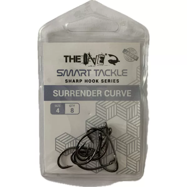 The One Surrender Curve Black Nickel Haken #4 8 Stk./Packung