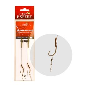 Carp Expert Blowback Rig 4 Geflochtenes Vorfach mit Haken
