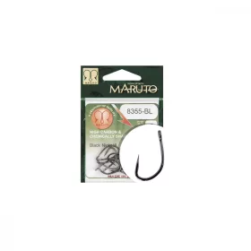   Maruto Haken 8355Bl Carp Hooks Forged Straight Eye Barbless Hc Black Nickel 4
