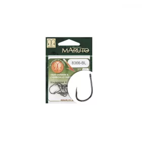   Maruto Haken 8366Bl Carp Hooks Barbless Straight Eye Forged Reversed Ringed Hc Black Nickel 4