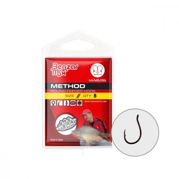 Maruto 4626 6 Benzar Round Feeder Haken 8Stk/Packung