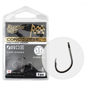   BENZÁR CONCOURSE METHOD CARP WINNER HAKEN 12 8STK/PACKUNG - Feeder Haken - Widerhakenhaken, Öhrhaken