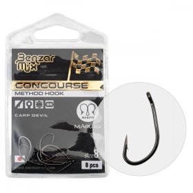   BENZÁR CONCOURSE METHOD CARP DEVIL HAKEN 12 8STK/PACKUNG - Feederhaken - Haken mit Widerhaken, Haken mit Öhr