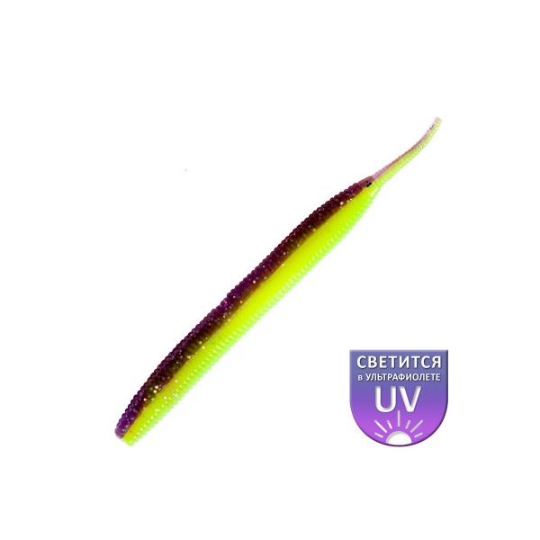 DS Sexy Worm 10,16cm Violet lemon 6Stk/Packung Plastikköder
