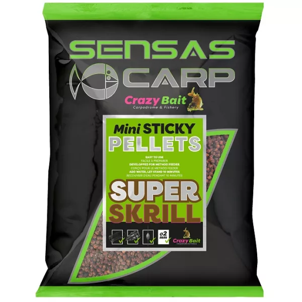 Sensas Pellet Mini Sticky Super Krill Futterpellets 700gr