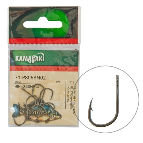 Kamasaki Carbon Haken P806Bn Nr. 10 Verp. (12Stk)