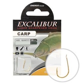Excalibur Gebundener Haken Carp Classic, Gold Nr.2