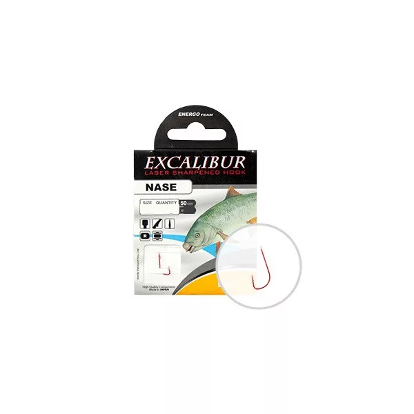 Excalibur Gebundener Haken Bolo, Rot Nr.10