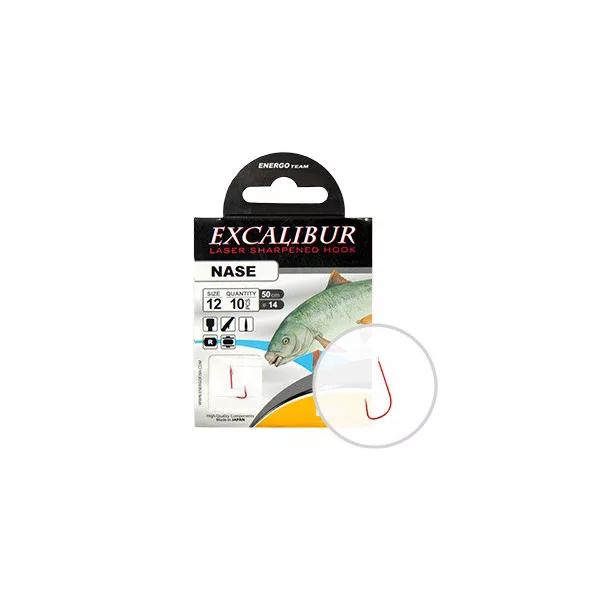 Excalibur gebundener Haken Bolo, Rot No.12