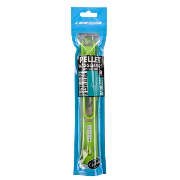Cresta Pellet Rigs + Band #14 - 0,2mm Widerhakenloser vorgebundener Haken