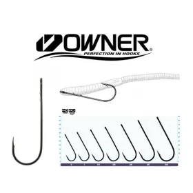  Owner 5100 1 Zander Einzelhaken mit Widerhaken und Öhr 6 Stück