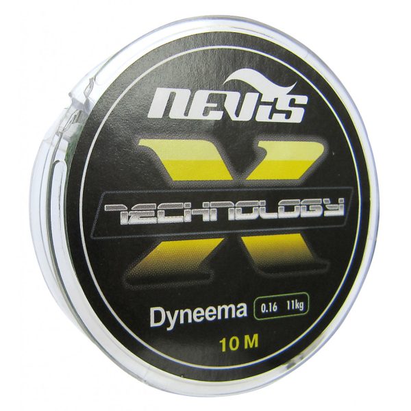 Nevis Technology 10m 0.16mm Geflochtene Vorfachschnur-Grau