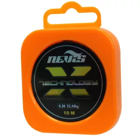   Nevis Technology 10m 0.30mm Geflochtene Vorfachschnur + Aufbewahrung - Grau
