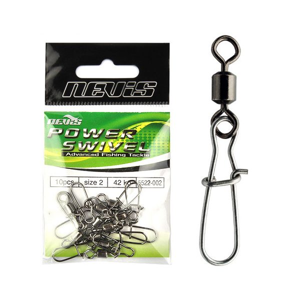 Nevis Tonnenwirbel mit Karabiner 6 10 Stk.