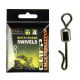 Carp Academy Zylindrischer Wirbel + Karabiner 10 Stk.