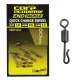Carp Academy Karpfen Schnellverschluss mit Wirbel 11er XS 10 Stk.