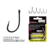 Carp Academy Teflon Hook XS-1 Schwarz 2 10Stk./Packung Geöster Haken mit Widerhaken Boilie-Haken