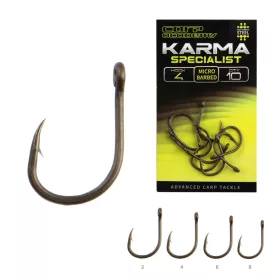   Carp Academy Karma Specialist-X 2 Ösenhaken, mit Widerhaken 10Stk