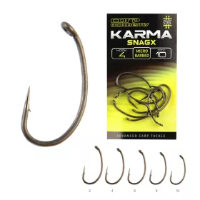   Carp Academy Karma SnagX 8 geöster Haken mit Widerhaken 10db