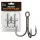 Nevis Powercat Treble Hook TR-21 Schwarz 2/0 5 Stk./Packung Öhrhaken mit Widerhaken für Raubfische