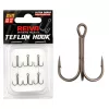 Reiva Teflon Treble TR-20 6 Füles, Szakállas Hármashorog 6db