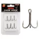 Reiva Treble Hook TR-20 Schwarz 4 6 Stk./Packung Öhrhaken mit Widerhaken für Raubfische