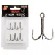 Reiva Treble Hook TR-20 Schwarz 6 6 Stk./Packung Öhrhaken mit Widerhaken für Raubfische