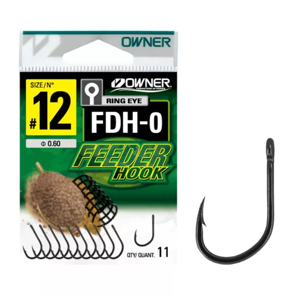 Owner FDH-0 14 Öhrhaken, Widerhaken Feeder Haken 11 Stk.