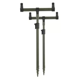   CARP ACADEMY Rutenhalter-Set 2-teilig 25cm Kopf + 40-60cm Erdspieß Stiel Erdspieß-Set