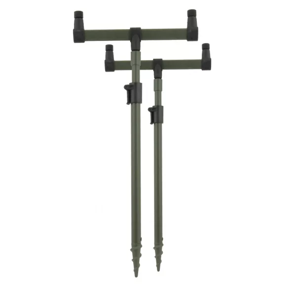 CARP ACADEMY Rutenhalter-Set 2-teilig 25cm Kopf + 40-60cm Erdspieß Stiel Erdspieß-Set