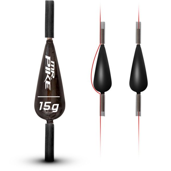 15G Quantum Mr. Pike Bleifreies Laufgewicht Schwarz 3Stück