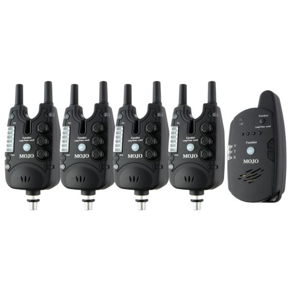 Carp Academy Mojo XTI elektronischer Bissanzeiger 4+1 Set