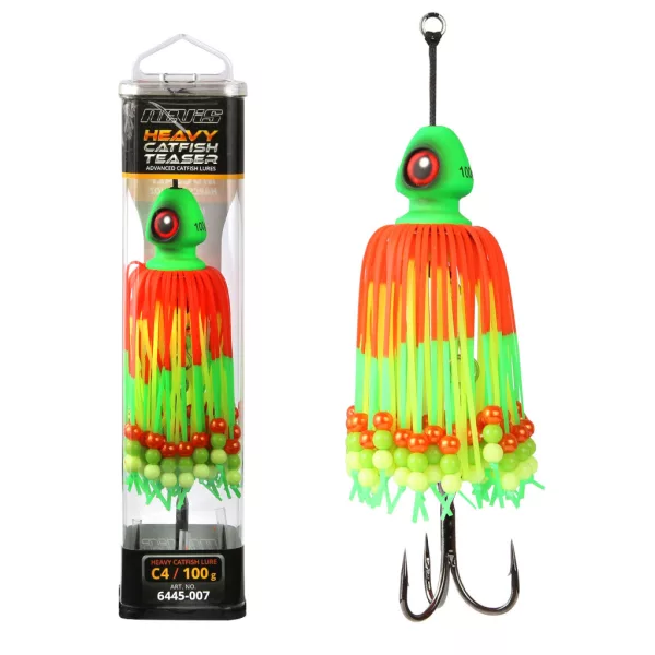Nevis Orange-Gelb-Grün Bullet Head Teaser 100gr
