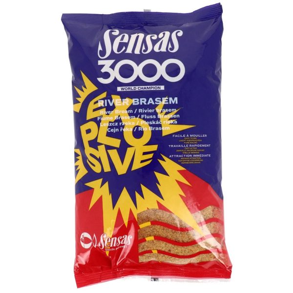 Sensas 3000 Explosive Fluss Brasem Grundfutter 1kg
