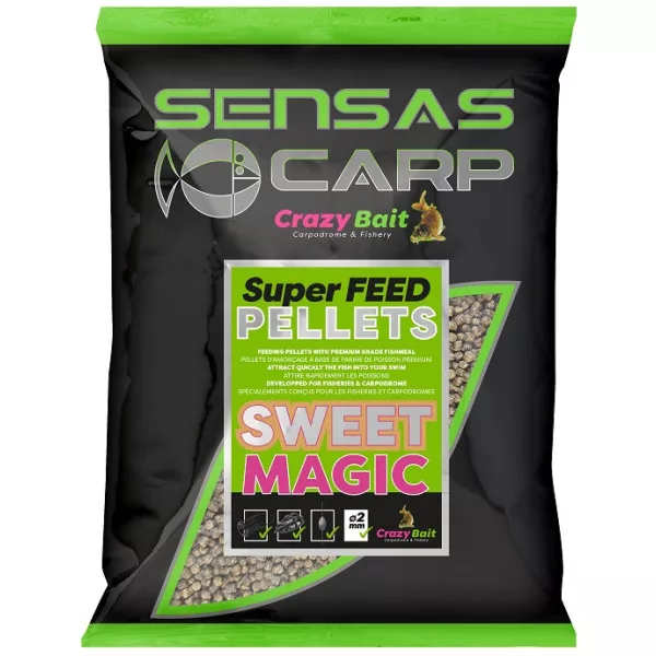 Sensas Super Feed Pellets Sweat Magic 4mm Futterpellets 700gr
