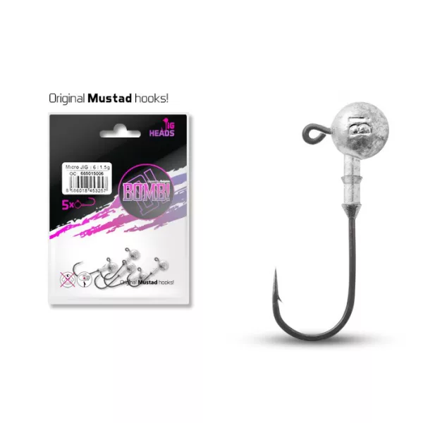 Delphin BOMB! JIG Kopf 10/0 - 80gr - 5 Stk