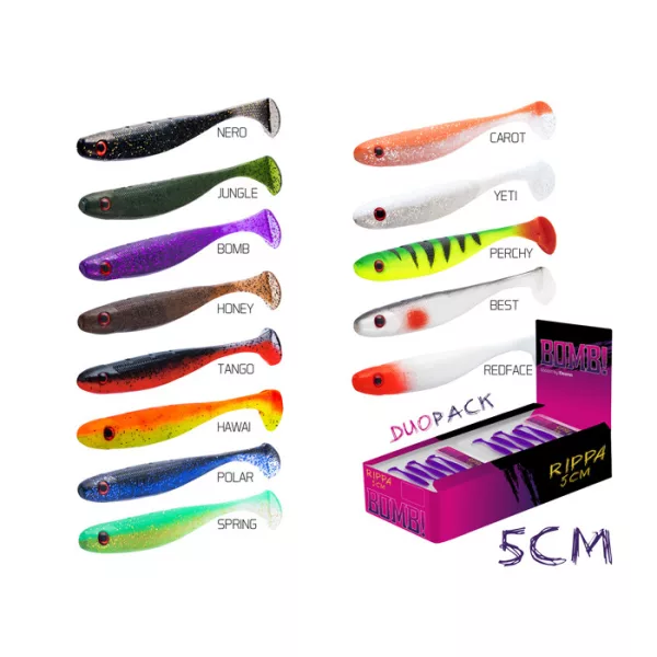 Delphin Rippa Gummifisch Polar 5cm 5Stk