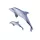 EnergoTeam The Bottlenose Dolphin Grey 55cm Fischkissen