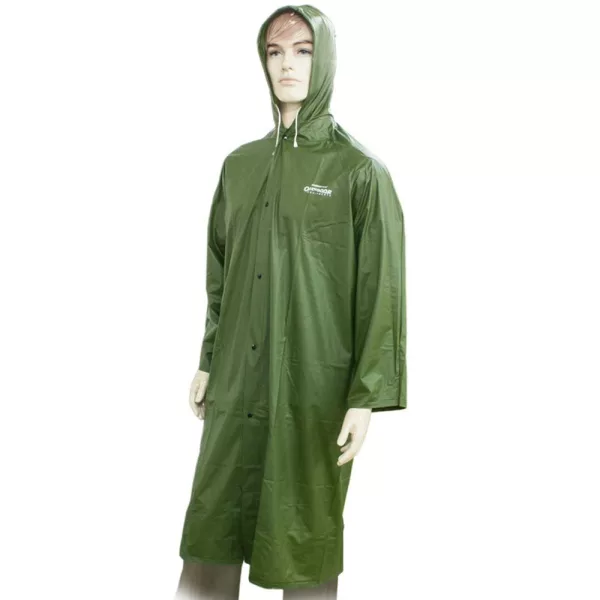 Outdoor PVC Poncho Olive Regenmantel L