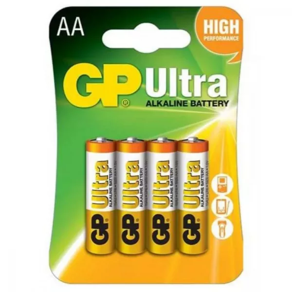 Gp Ultra Alkali AA Mignon Batterie 15Au (Lr6) Blister/4 (B1921,Gp15Au-C4)