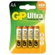 Gp Ultra Alkali AA Mignon Batterie 15Au (Lr6) Blister/4 (B1921,Gp15Au-C4)