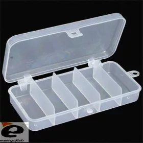 Mini-Kunstköderbox 6x13cm mit 5 Fächern