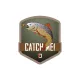 Delphin CatchME! Aufkleber Forelle