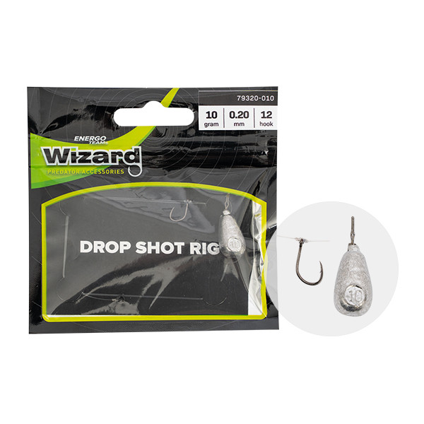 Wizard DROPSHOT LEADER HEAVY 20G 0.25 4ER HAKEN Dropshot Vorfach