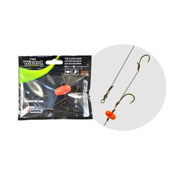 Wizard Monster - The Classic Koós Catfish Rig 6/0+8/0 Round Welsvorfach