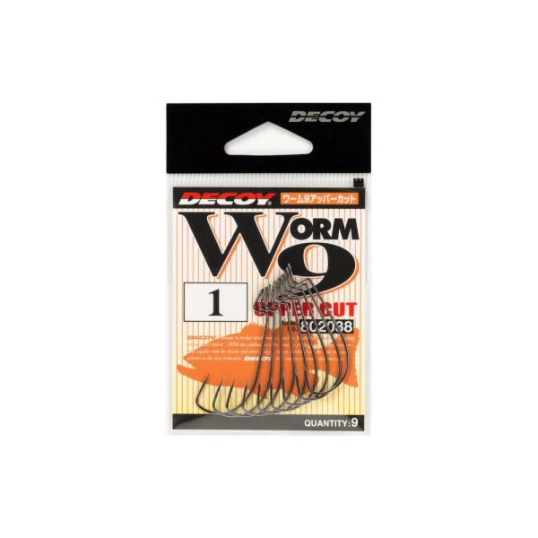 Decoy Worm 9 Upper Cut 1/0 Offset Haken 9 Stk.