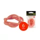 EnergoTeam Schleudergummi Verpackt 6,00x3,00mm 60cm Rot