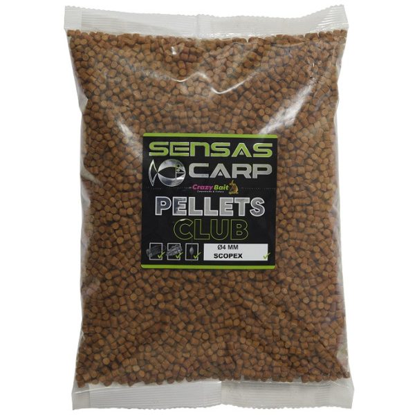 Sensas Scopex Club Pellets 4mm Futterpellets 1kg