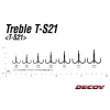 Decoy T-S21 Belly Hook #1/0 Öhr-Widerhaken-Drillingshaken 4 Stk.